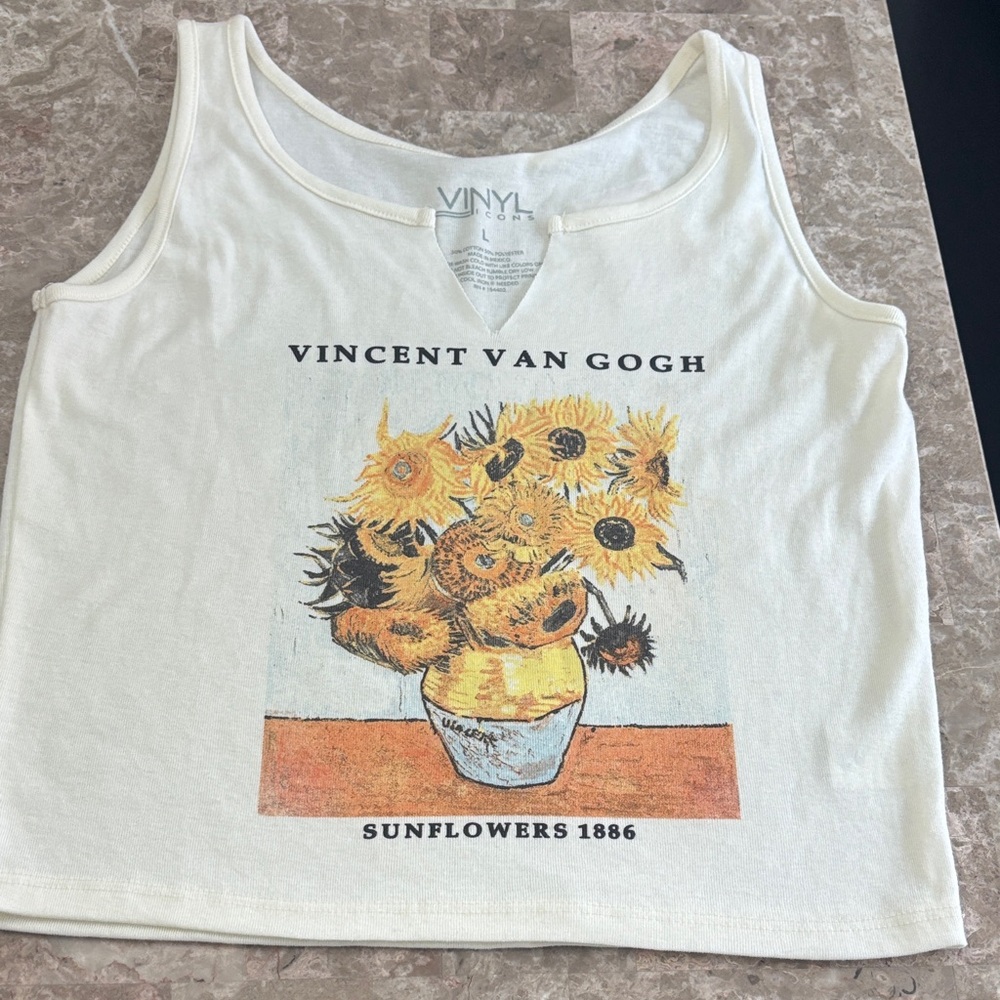 Vincent Van Gogh Sunflowers 1886 Tank Top
